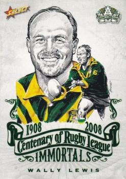 2008 NRL Centenary - Immortals Sketch Cards #IMSK4 Wally Lewis Front
